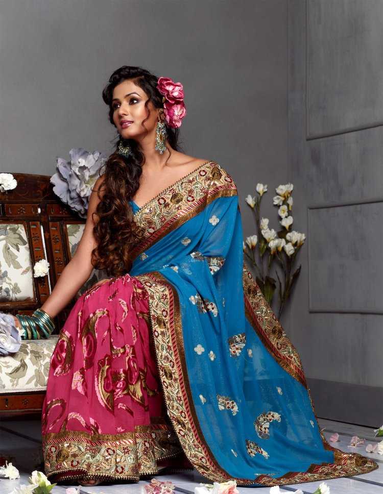 Индийская невеста свадебное Сари