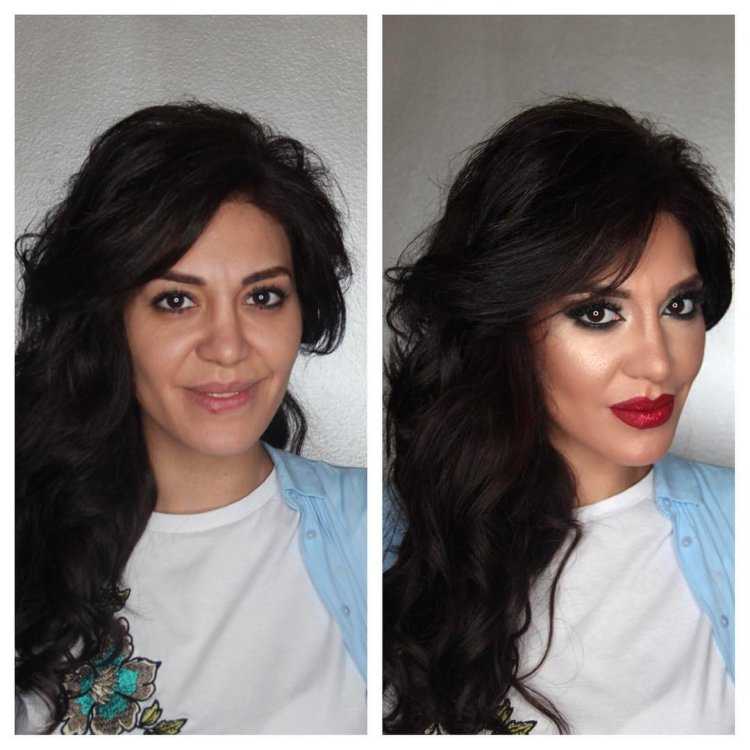 Армянские девушки без макияжа до и после