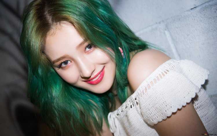 Нэнси Макдони зеленые волосы