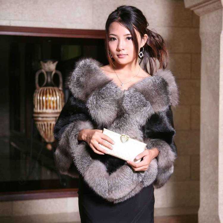 Накидка меховая женская на плечи