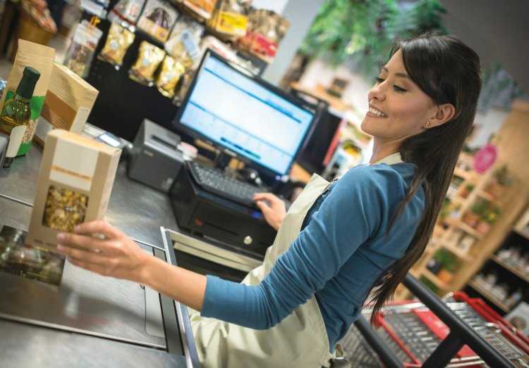 Кассир в супермаркете