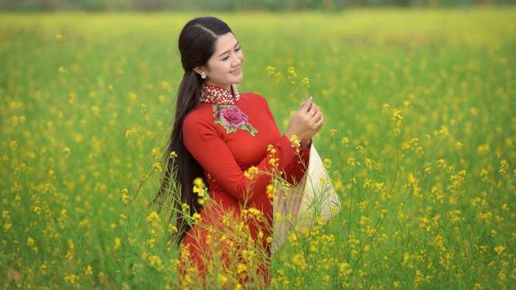 Казашка на природе