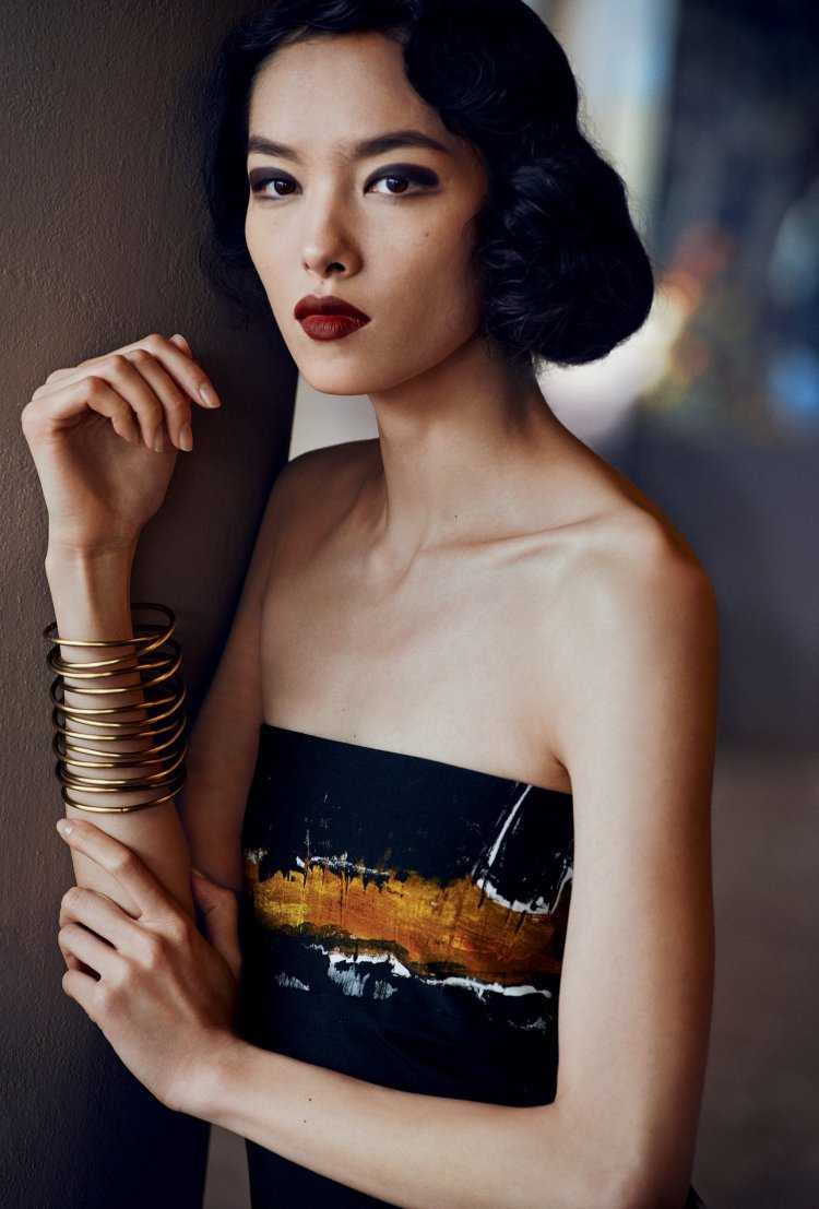 Лицо китайки