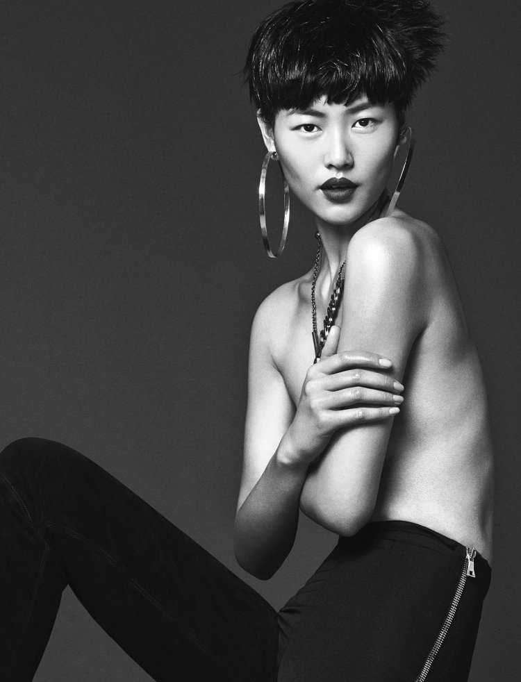 Китайская топ модель лю Вэнь