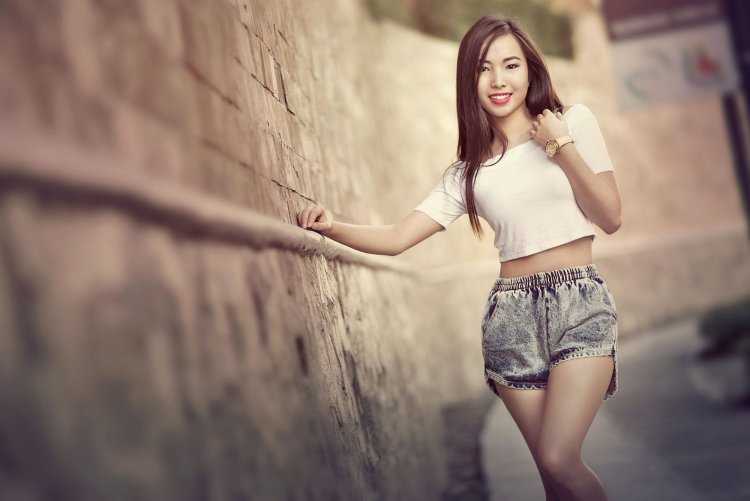 Китайские девушки в шортах6