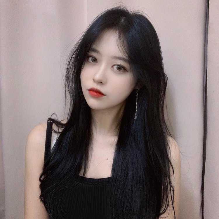 Корейские волосы черные