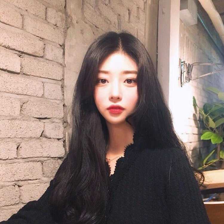 Кореянки ulzzang с чёрными волосами