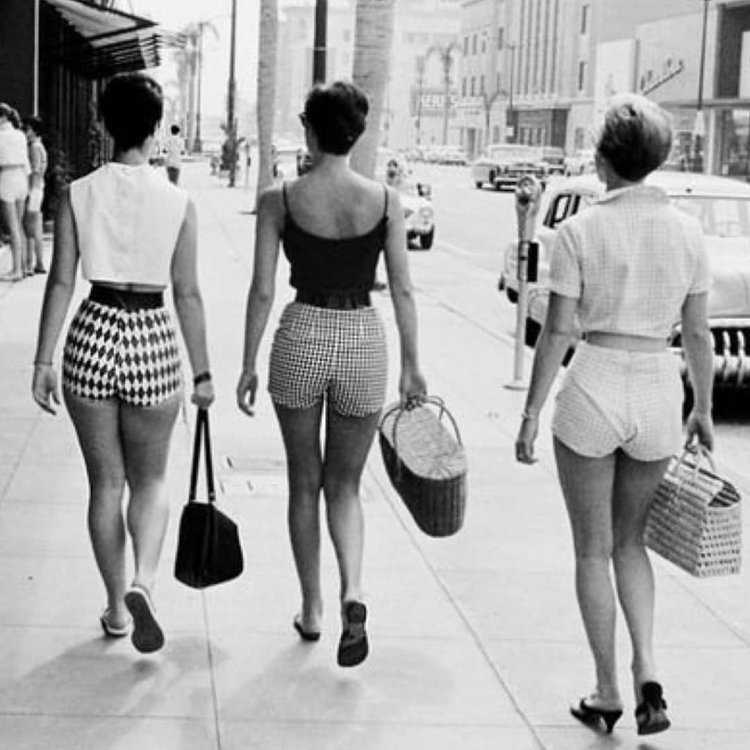 Женские шорты 70 х годов