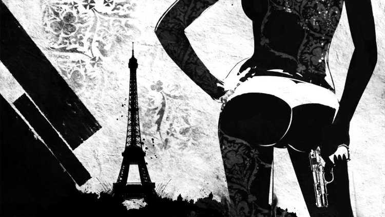 Стильные черно белые обои