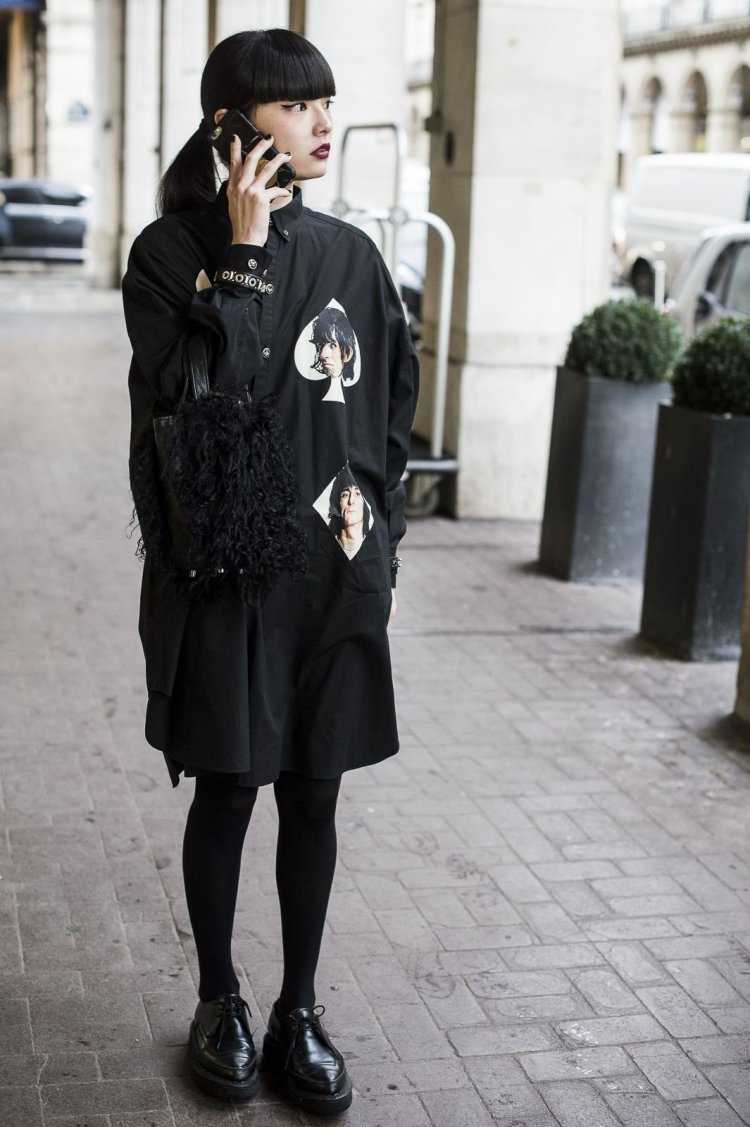 Стрит стайл Блэк Кореан