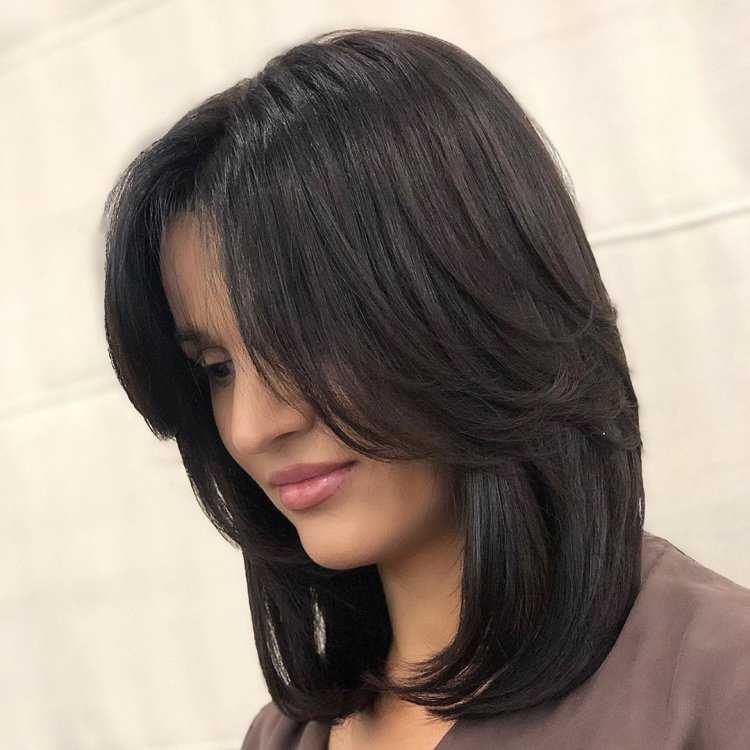 Удлиненное каре с каскадом