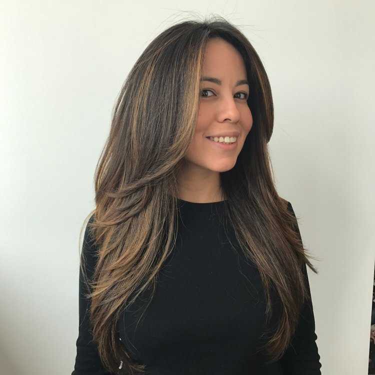 Каскад лесенка на длинные волосы 2022