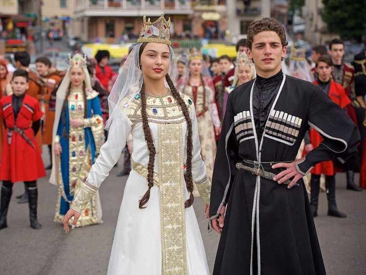 Самосели Пирвели Грузинская Национальная одежда