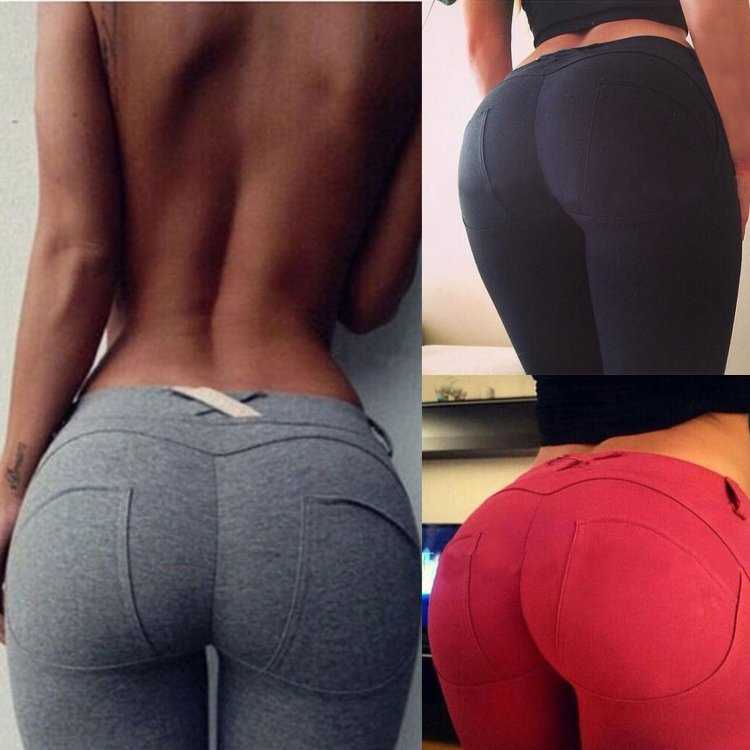 Накаченная попа в лосинах