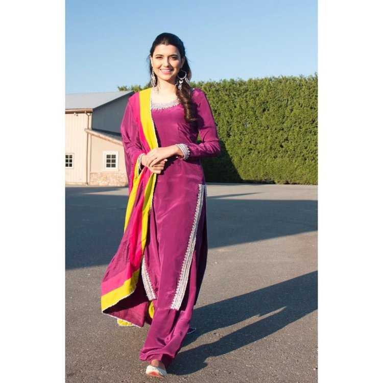 Костюм Индия платье с брюками длинный однотонный