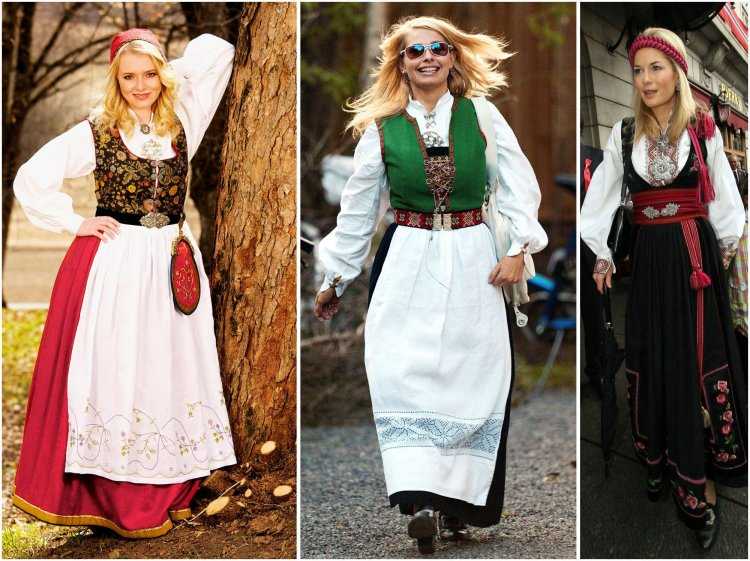 Старинный норвежский костюм