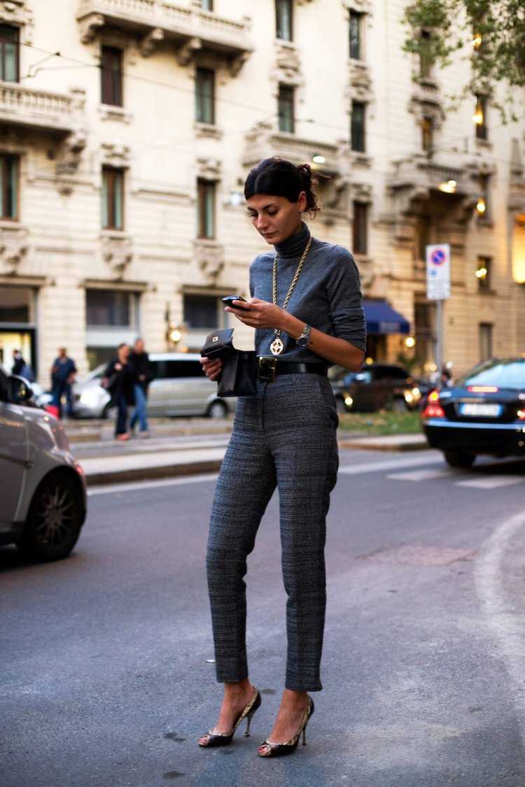 Итальянский стрит стайл женщины