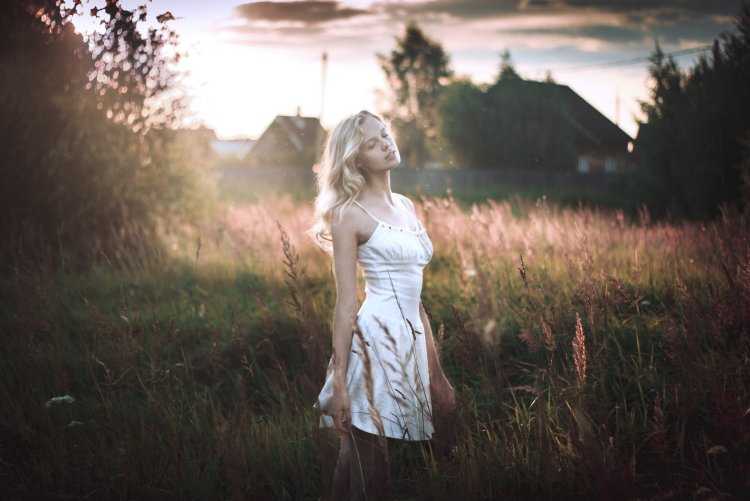 Девушки в деревне