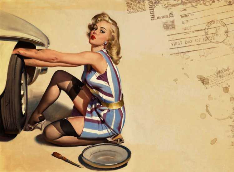 Девушки в стиле ретро