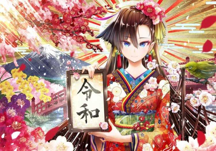 Девушка в кимоно