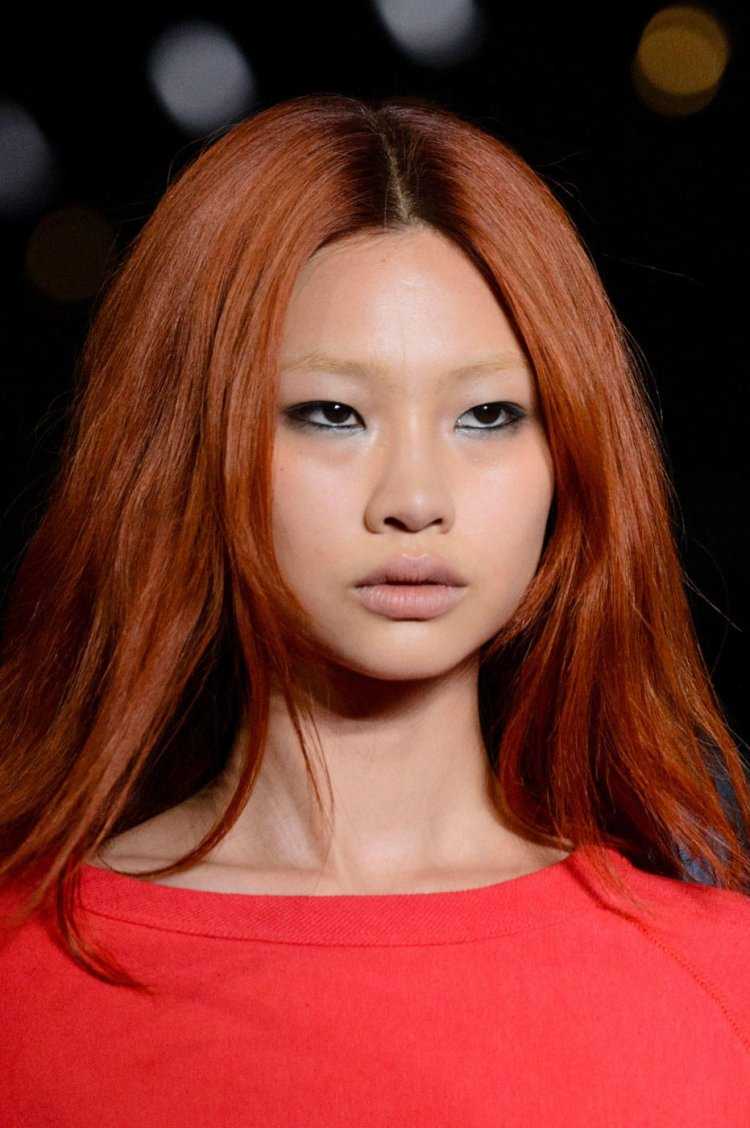 Азиатки с рыжими волосами