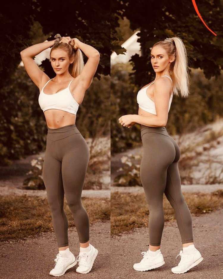 Фитнес модель из Швеции Анна Нистром