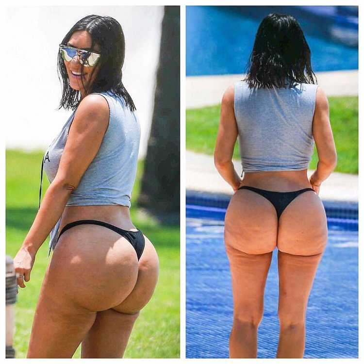 Ким Кардашьян без фотошопа