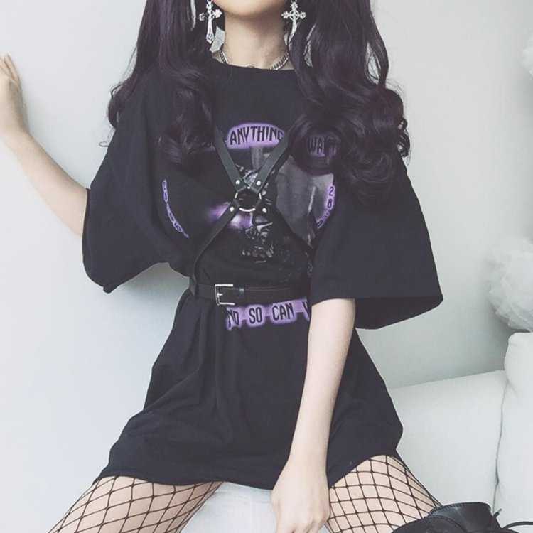 Корейская одежда для девушек черная