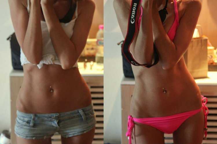 Стройные ноги и живот