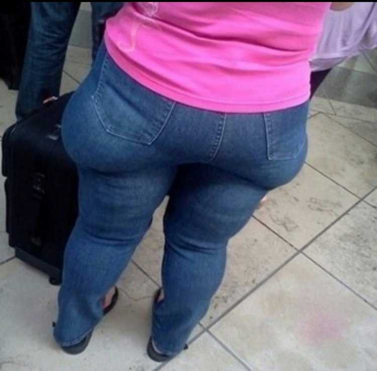 Джинсы на толстых прикол