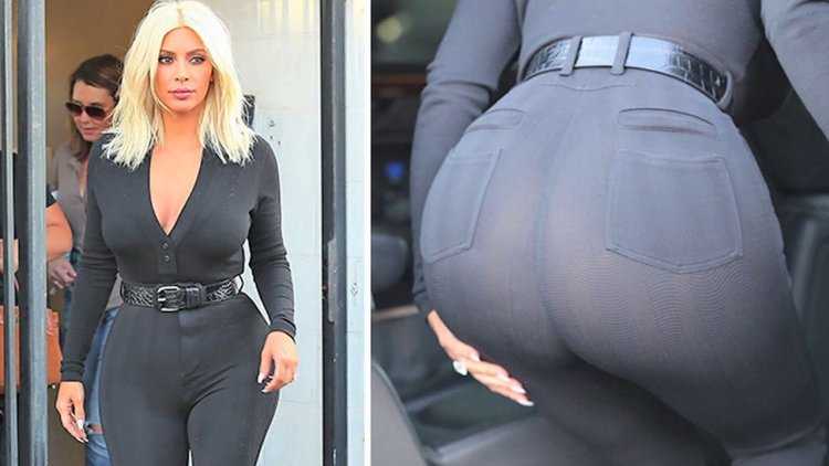 Огромные ягодицы в джинсах