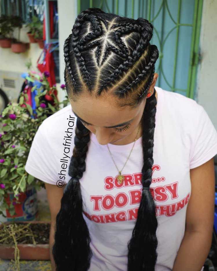 Узбечка с косичками