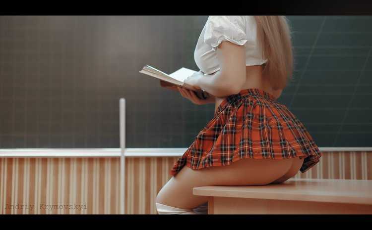 Красивые попки в миниюбках