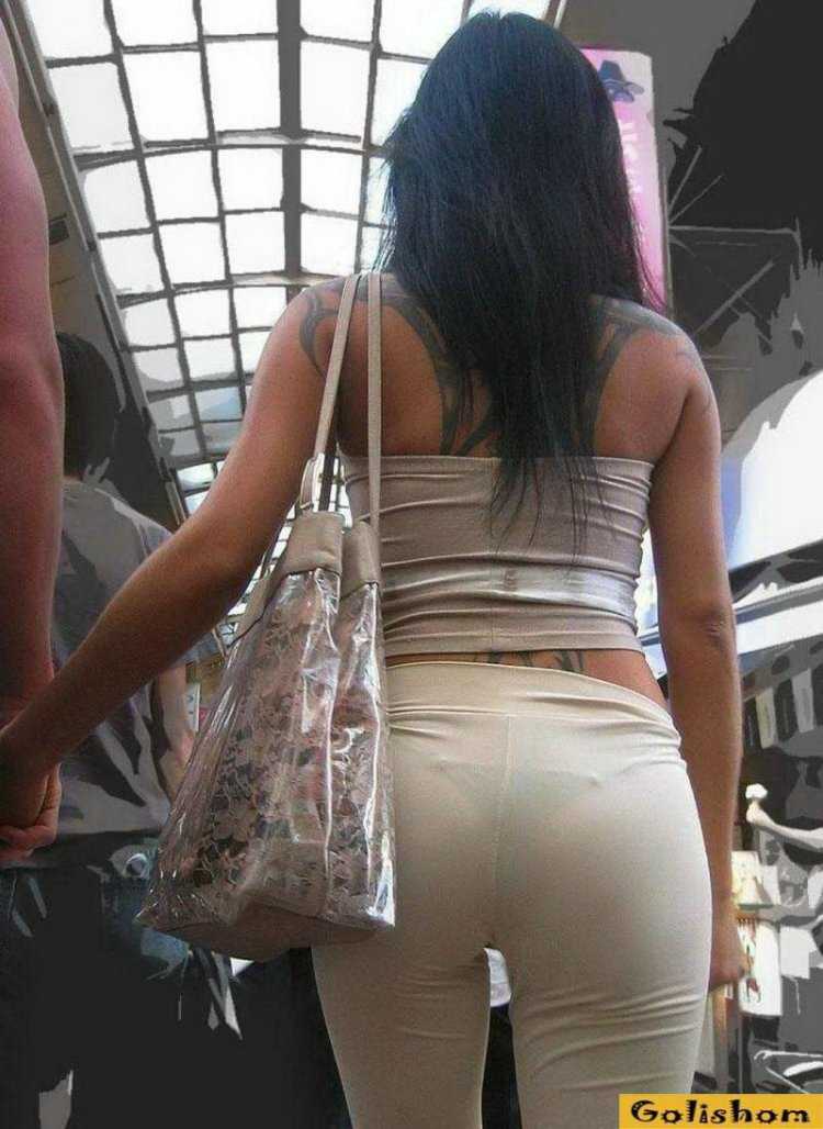 Ягодицы девушек на улице