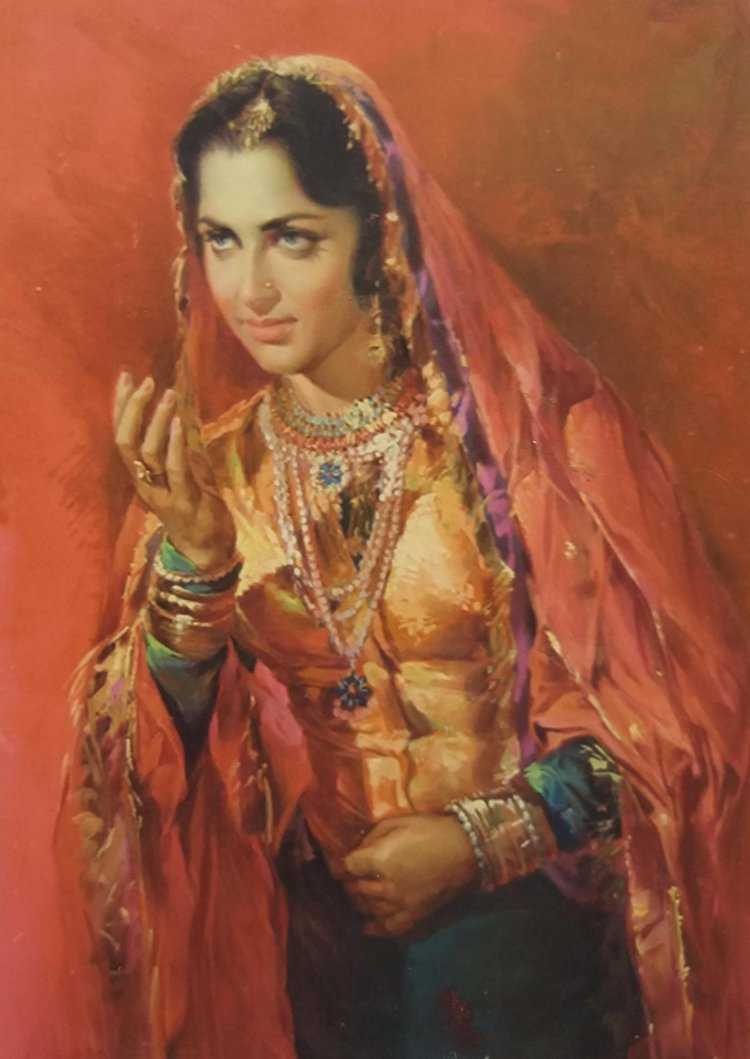 Вахида Рехман портрет