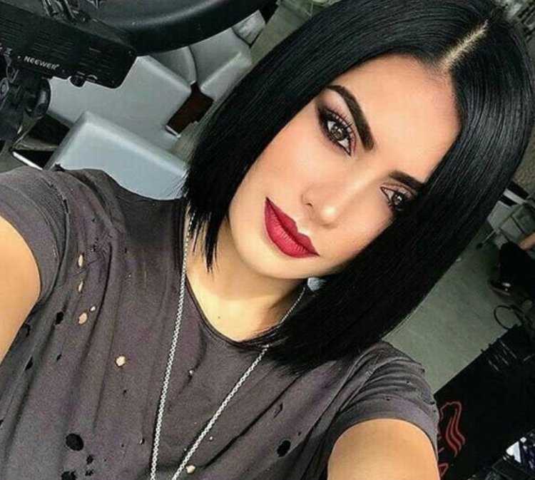 Стрижки на черные волосы