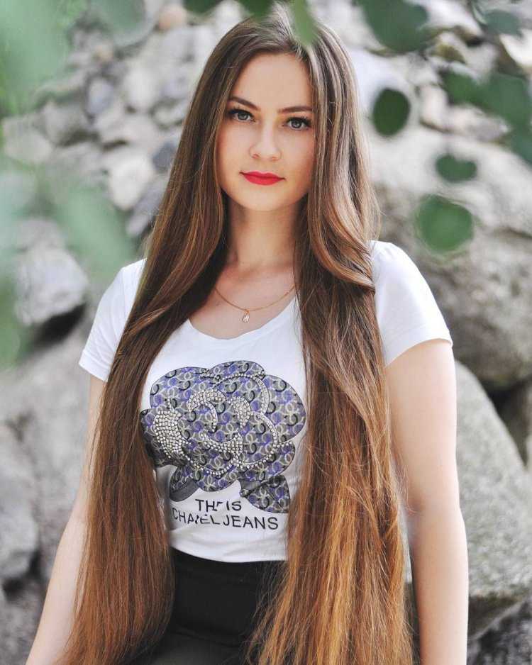 Красивые русские девушки с длинными волосами