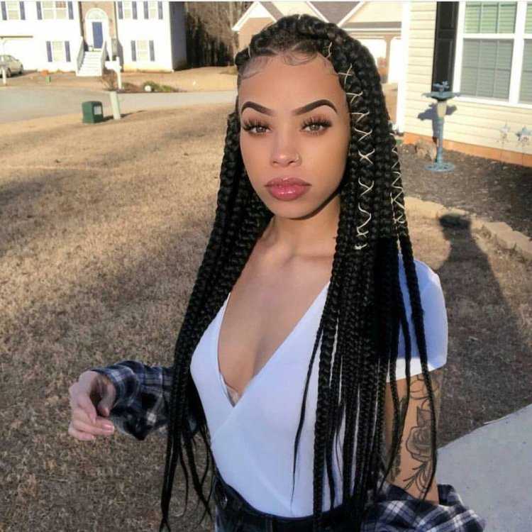 Афрокосы Ким Кардашян