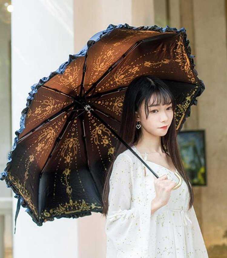 Девушка с японским зонтиком