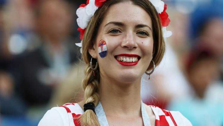 Болельщица сборной Хорватии