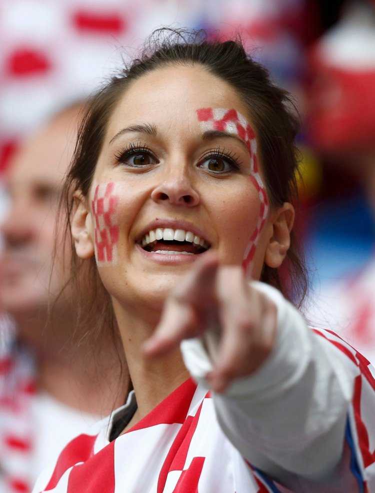 Сборная Хорватии болельщицы