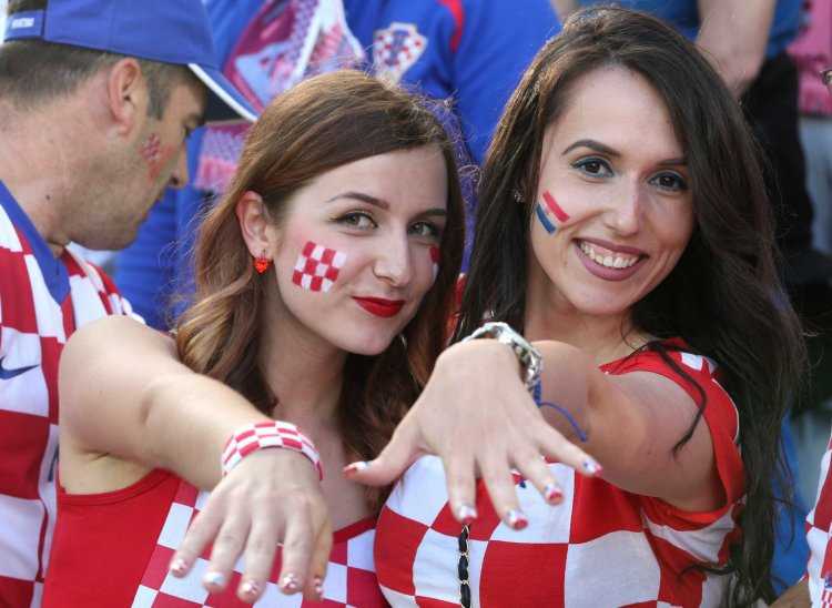 Хорватская болельщица
