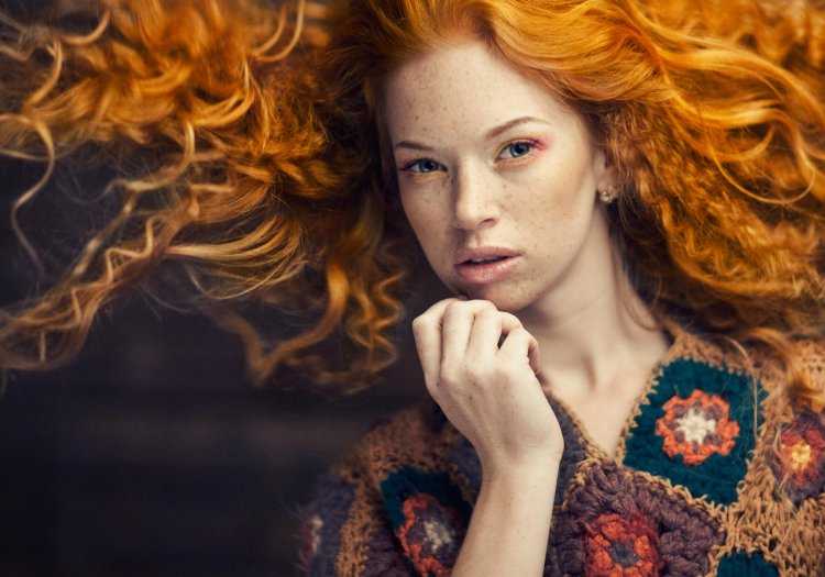 Ирландка с рыжими волосами