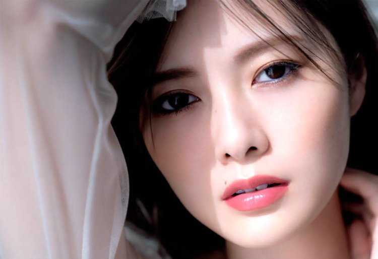 Красивое лицо японки