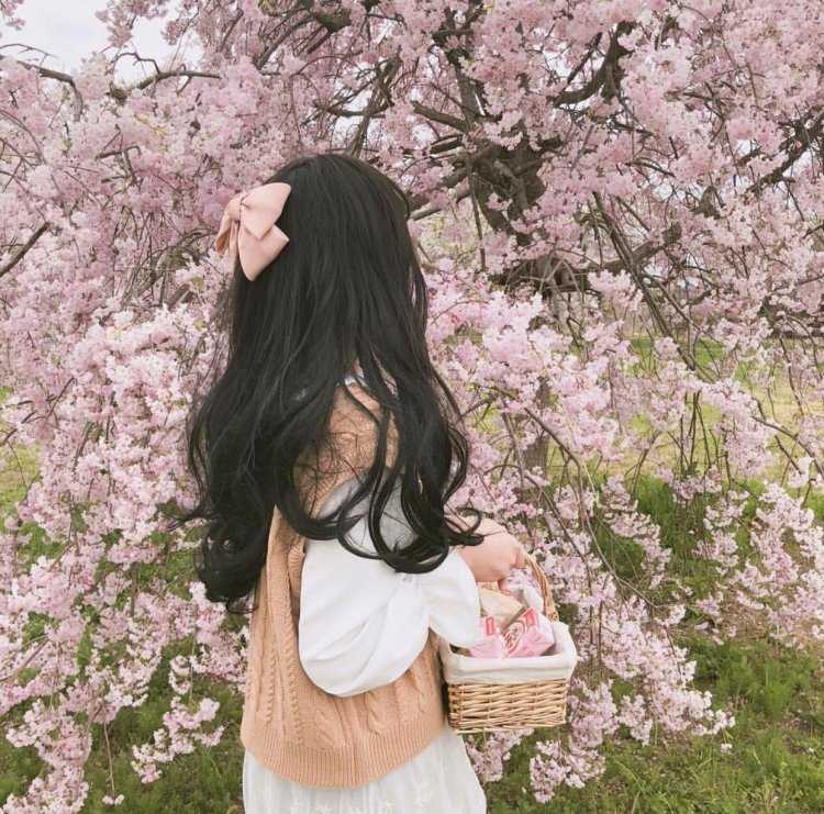 Кореянка на природе