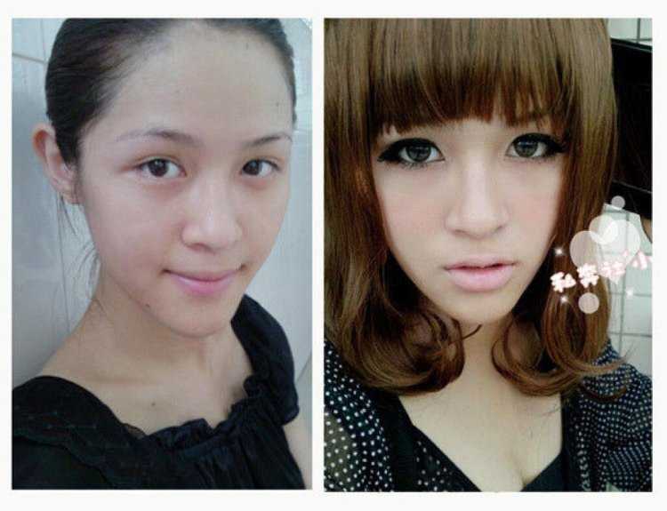 Японки без макияжа