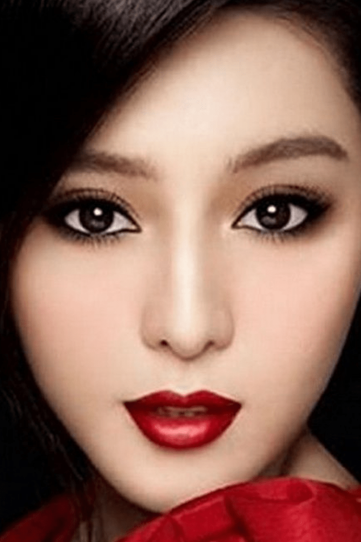 Вечерний макияж для азиатских глаз