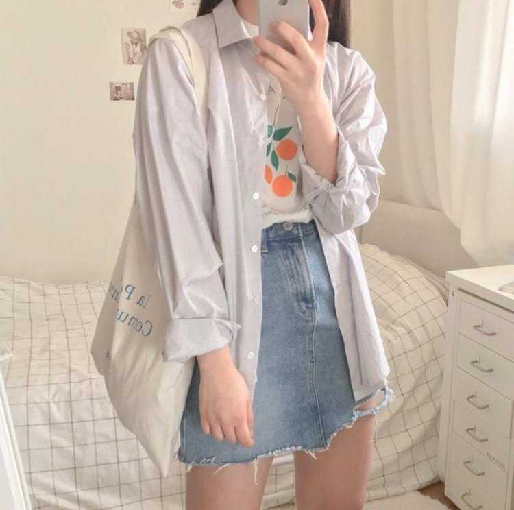 Корейская одежда для девушек Эстетика