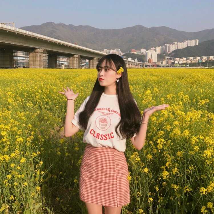 Милые кореянки на природе