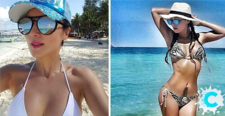 Лю Елин в купальнике